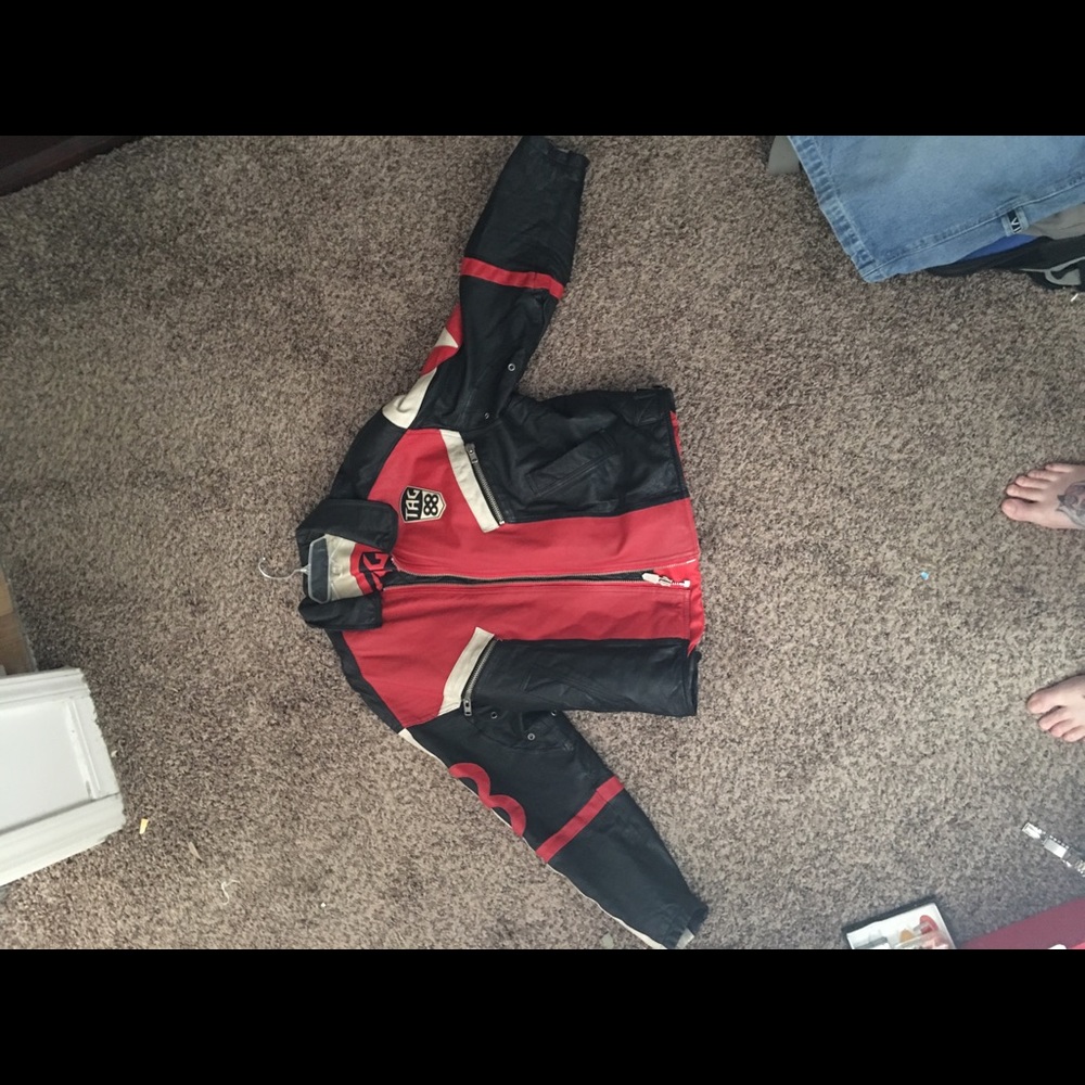 Michael Hoban leather motorcycle jacket